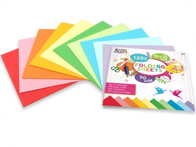 Papiers colorés 15x15 cm