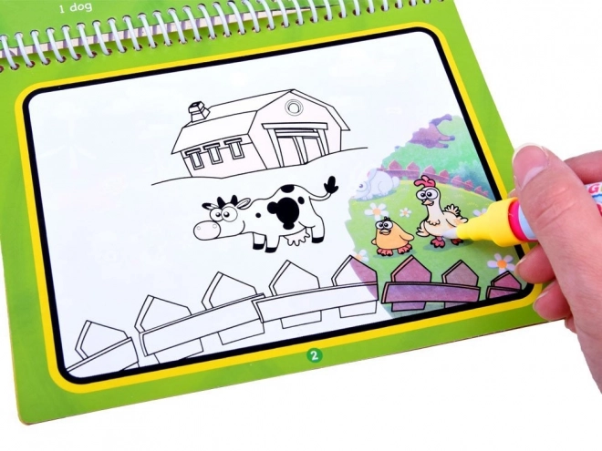 Livre de coloriage aquatique avec animaux