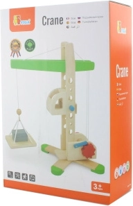 Grue en bois avec treuil