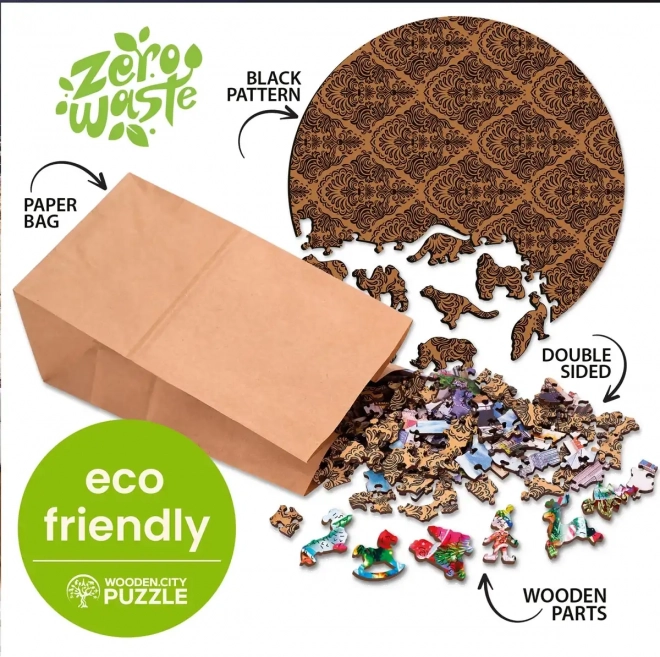 WOODEN CITY Puzzle en Bois Cerf de Mode 250 pièces EKO