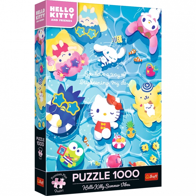 Puzzle Hello Kitty Sur la Vague d’Été 1000 pièces de Trefl