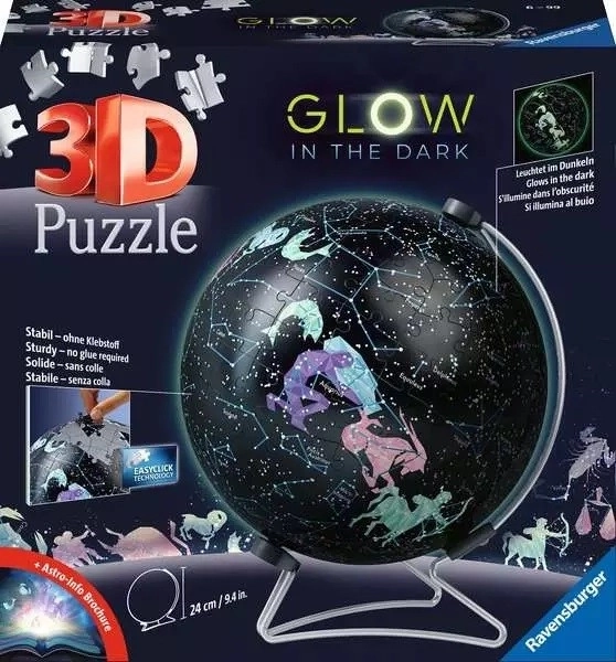 Puzzleball lumineux RAVENSBURGER Globe étoilé 190 pièces