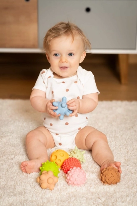 Les balles sensorielles de Tullo pour les tout-petits 8 pcs