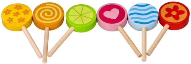 Jouets en bois colorés Sucettes Goki