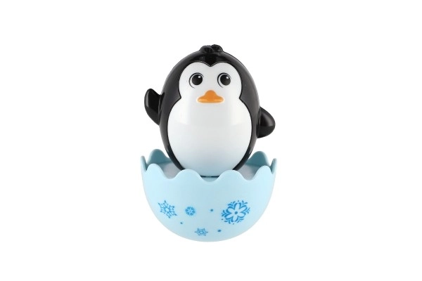 Pingouin culbuto avec grelot, 8 cm, jouet pour bébés