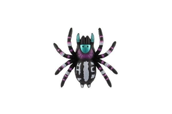 Araignée grimpante en plastique sur verre 8cm 3 couleurs sur carte