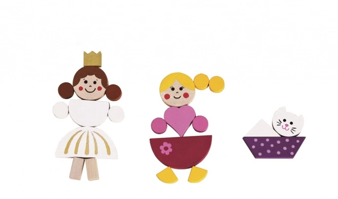Puzzle magnétique Princesses dans une boîte 33x23x3,5cm