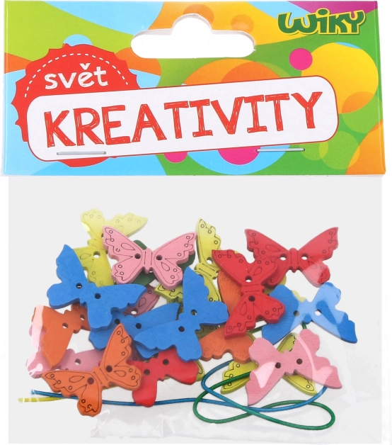 Kit créatif Papillons en Bois avec Ficelle