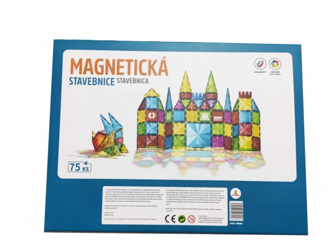 Jeu de construction magnétique pour enfants - 75 pièces