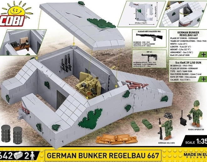 Bunkr Regelbau 667 en Blocs COBI