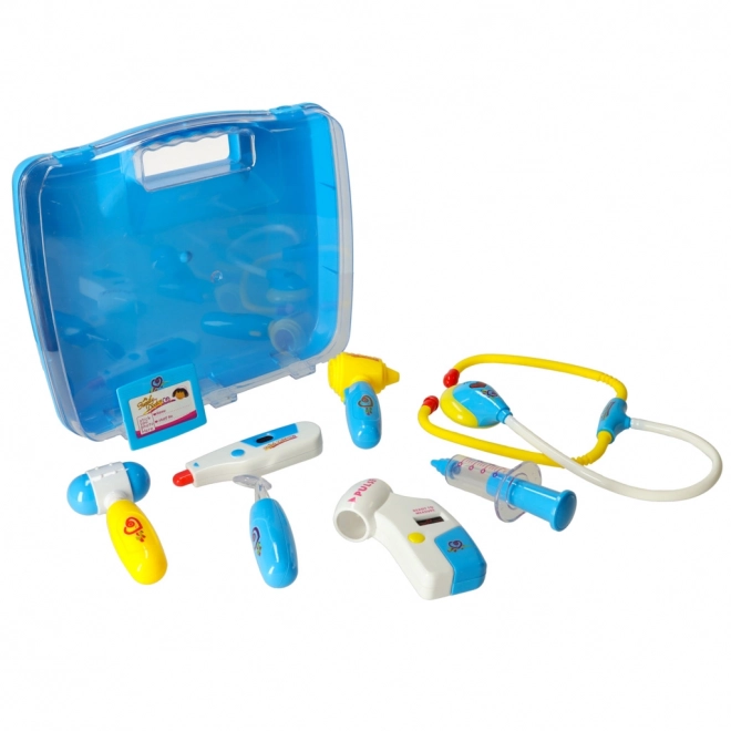 Ensemble de docteur pour enfants dans une valise - bleu