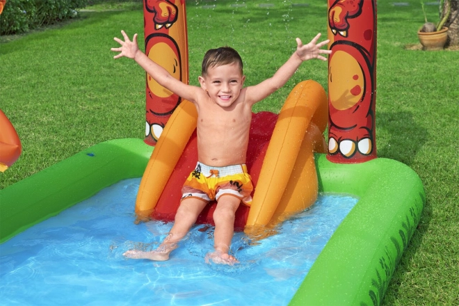 Toboggan aquatique interactif