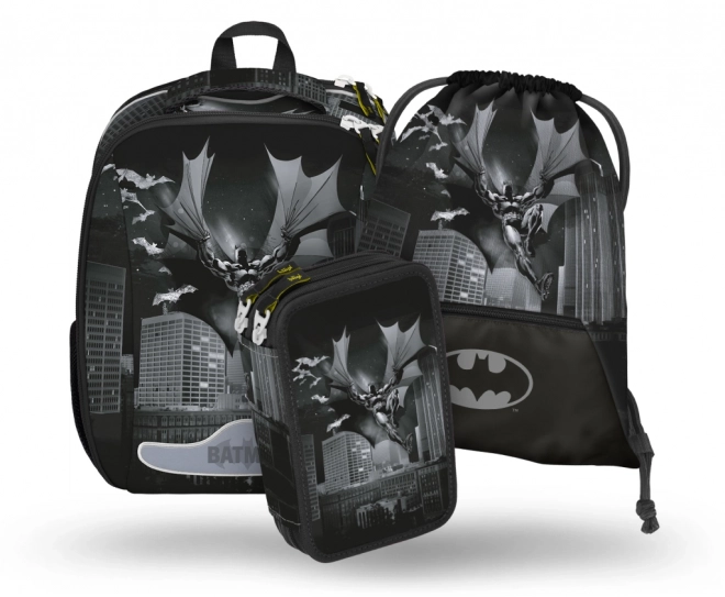 Ensemble scolaire Shelly avec Batman : cartable, trousse, sac