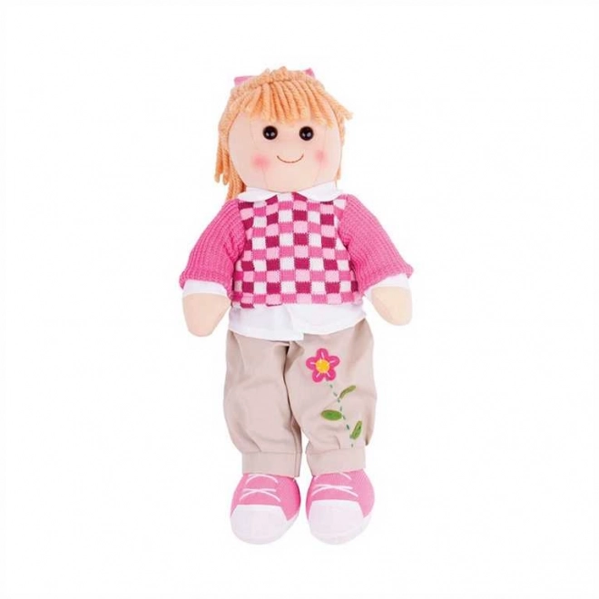 Bigjigs Toys Poupée en tissu Melanie 38 cm