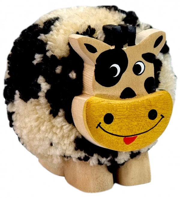 Jouet pour enfants Figurine en bois Vache