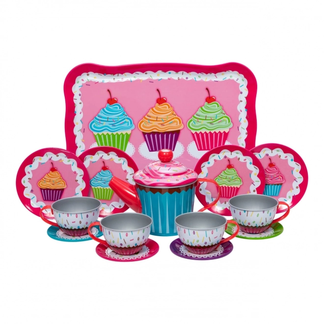 Ensemble de thé pour enfants avec motif de muffin