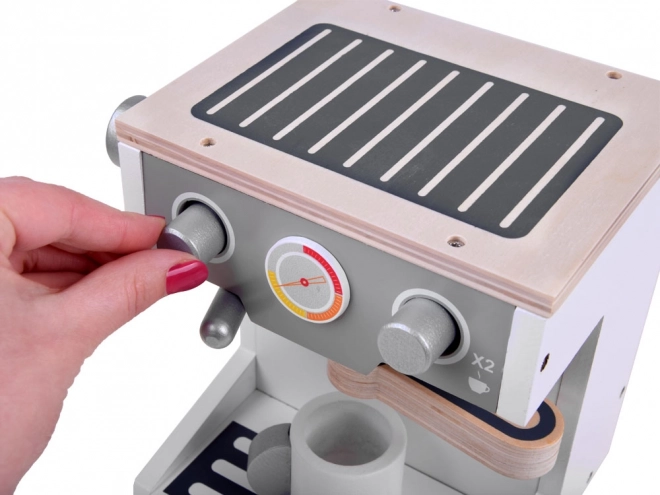 Machine à café en bois jouet pour enfants