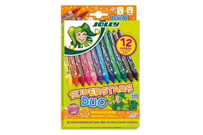 Superstars Duo marqueurs double face 12 pièces
