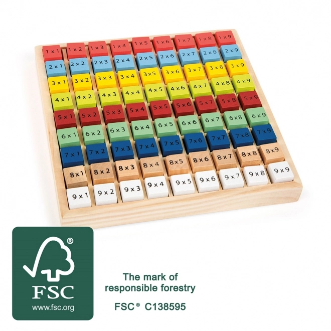 Petite table d'apprentissage des multiplications en bois Small Foot