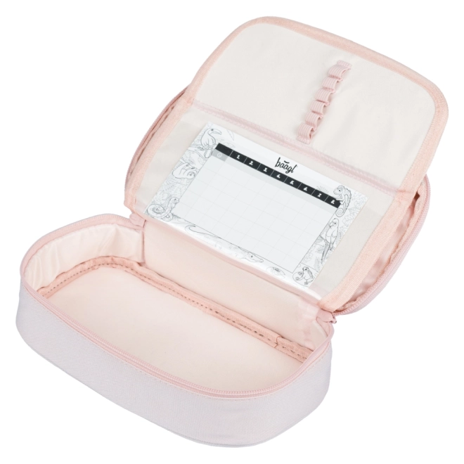 Trousse scolaire Etue Crème