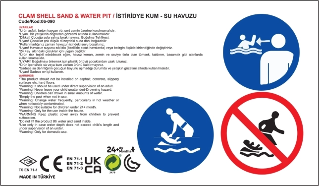 Plastique résistant et bords sûrs pour les plus petits