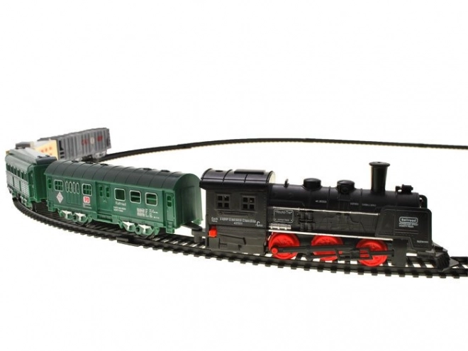 Ensemble de train électrique avec wagons