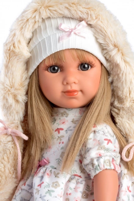 Llorens 53541 ELENA - poupée réaliste avec corps en tissu doux - 35 cm