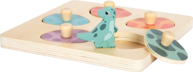 Puzzle mémoire en bois dinosaures