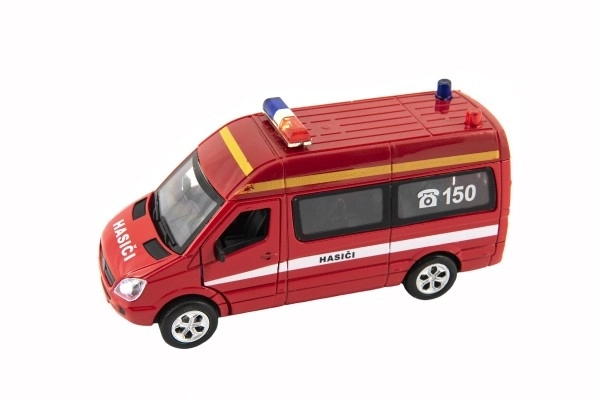 Camion de pompiers avec lumières 15 cm