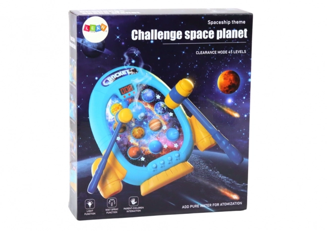 Jeu spatial Wac A Mole avec fusée et six modes
