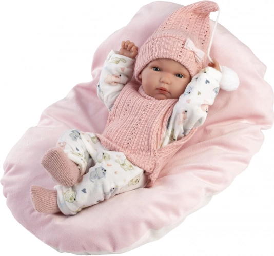 Poupée bébé réaliste FILLE avec corps tout en vinyle 35 cm