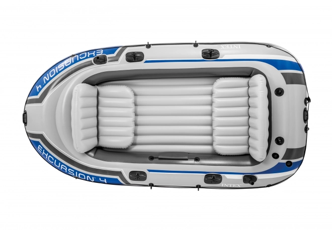 Bateau gonflable Excursion 4 pour 4 personnes avec pagaies et pompe