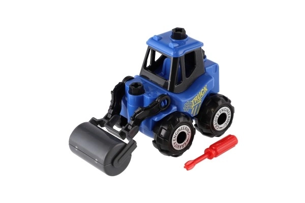 Jeu de construction auto en plastique avec roue libre