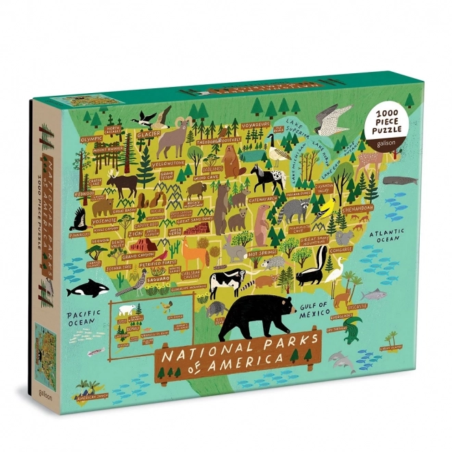 Puzzle GALISON Parcs Nationaux Américains 1000 pièces