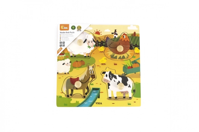 Puzzle en bois - ferme