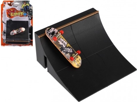 Skateboard de doigt avec pièces vissables et rampe, variantes assorties