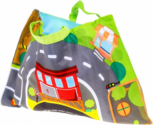 Un tapis de jeu qui se transforme en sac