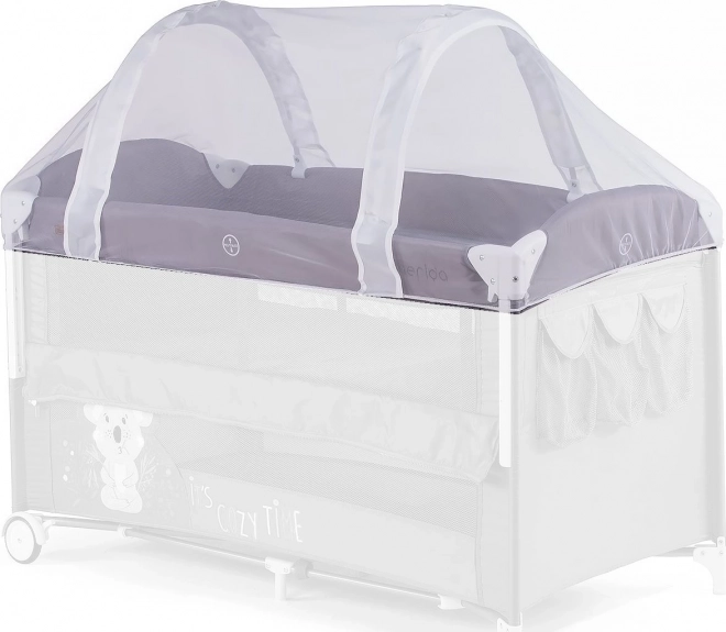 CHIPOLINO Moustiquaire pour lit de voyage pliant 120x60 cm blanc