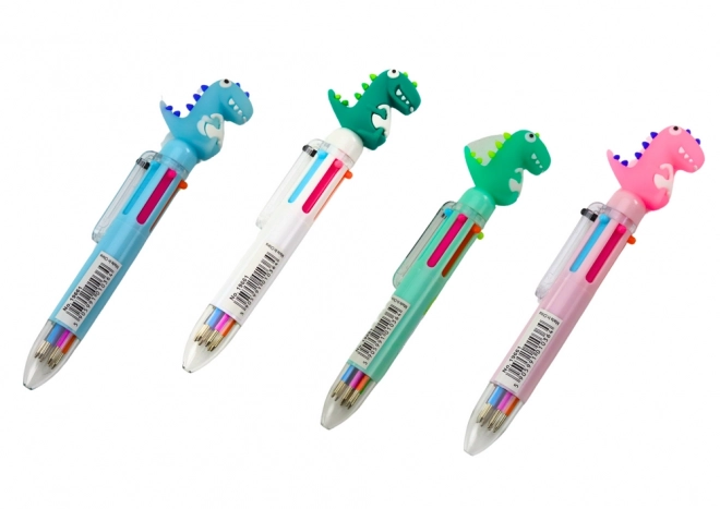 Stylo automatique multicolore Dinosaure Mix 6 couleurs