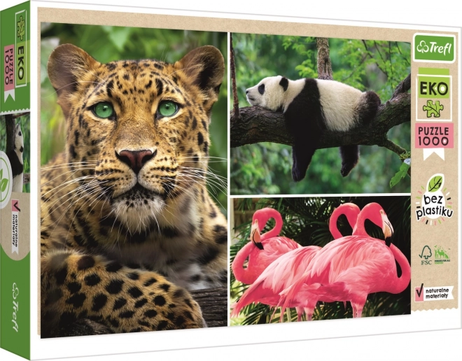 Puzzle TREFL Animaux - collage 1000 pièces EKO