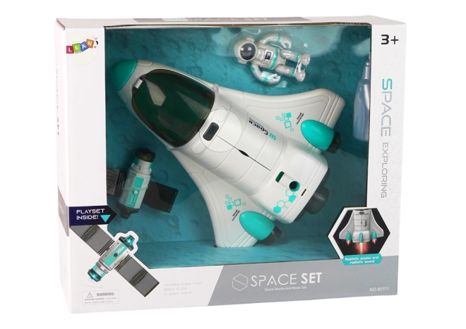 Satellite avec éclairage coloré