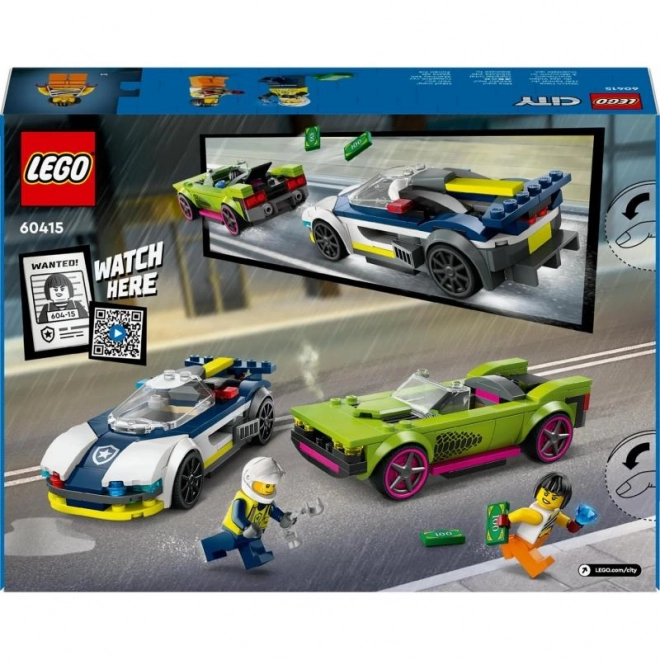 LEGO® City 60415 Poursuite de la voiture de police et du bolide