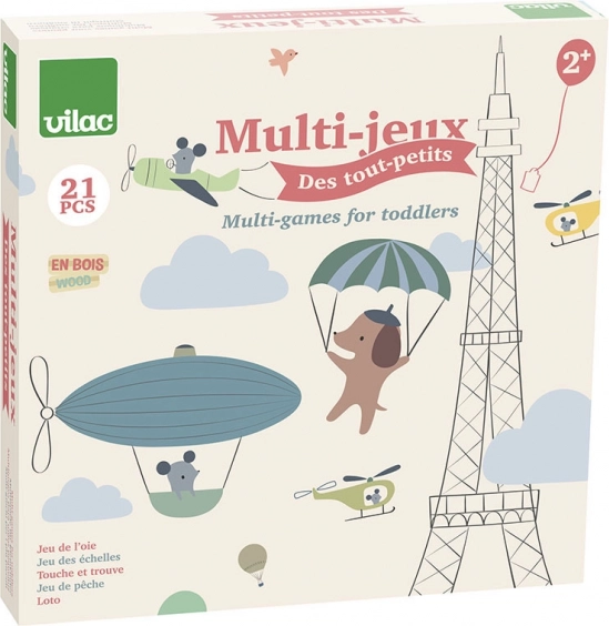 Ensemble de jeux d'animaux pour les tout-petits 4 en 1 Vilac