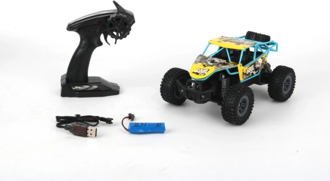 Voiture tout-terrain RC 1:18 bleue