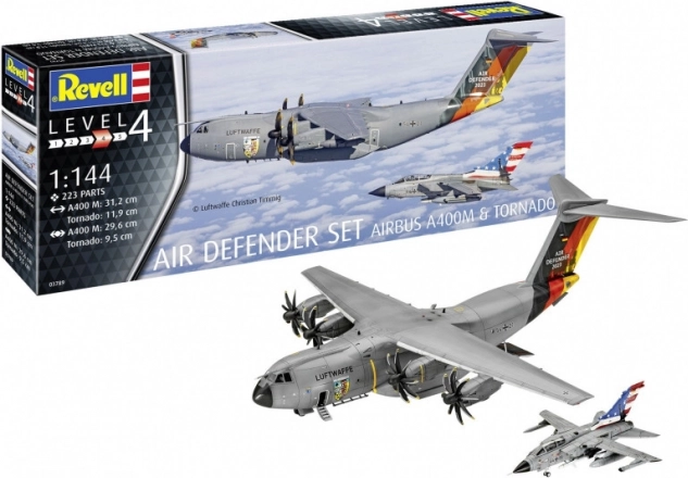 Maquette Air Defender 1/144 – AIRBUS A400M et TORNADO