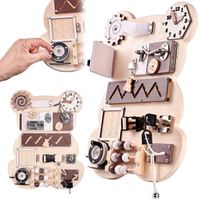 Planche sensorielle Montessori - ourson