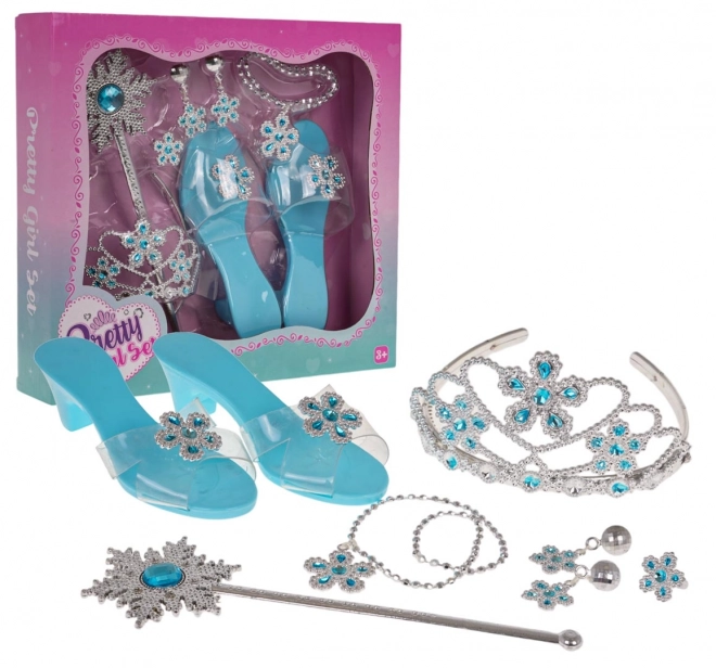 Méga ensemble pour petite princesse bleu