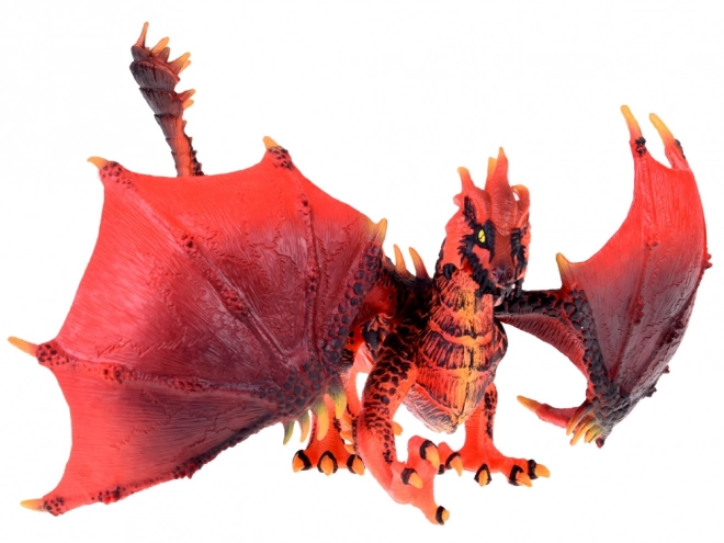 Dragon rouge majestueux avec ailes mobiles