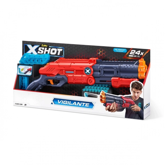 ZURU X-SHOT EXCEL Vigilante lanceur 24 fléchettes