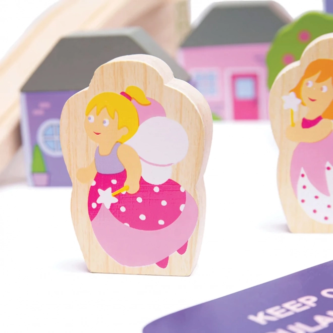 Bigjigs Rail Grande voie ferrée en bois de princesse